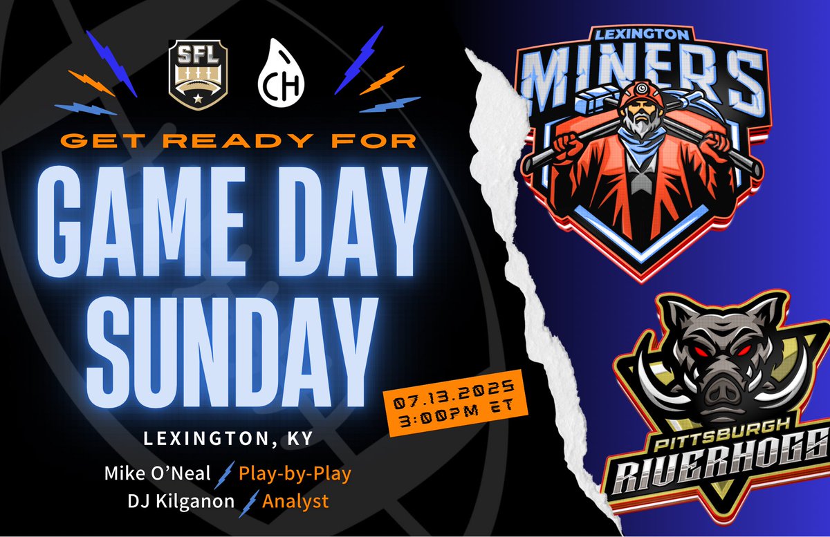 It’s the kick-off of season 25 at the annual <a href="/simulationfl/">Simulation Football League</a> convention, and the Miners are hunting hog for their first game. Catch the match-up against the <a href="/PittRiverhogs/">Pittsburgh Riverhogs</a> this Sunday at 3pm EST, streaming via the Virtual Football Network on YouTube. Let’s #MuckEm Up!