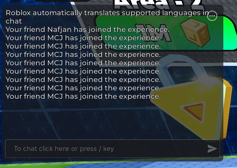 Your friend MCJ has joined the experience.