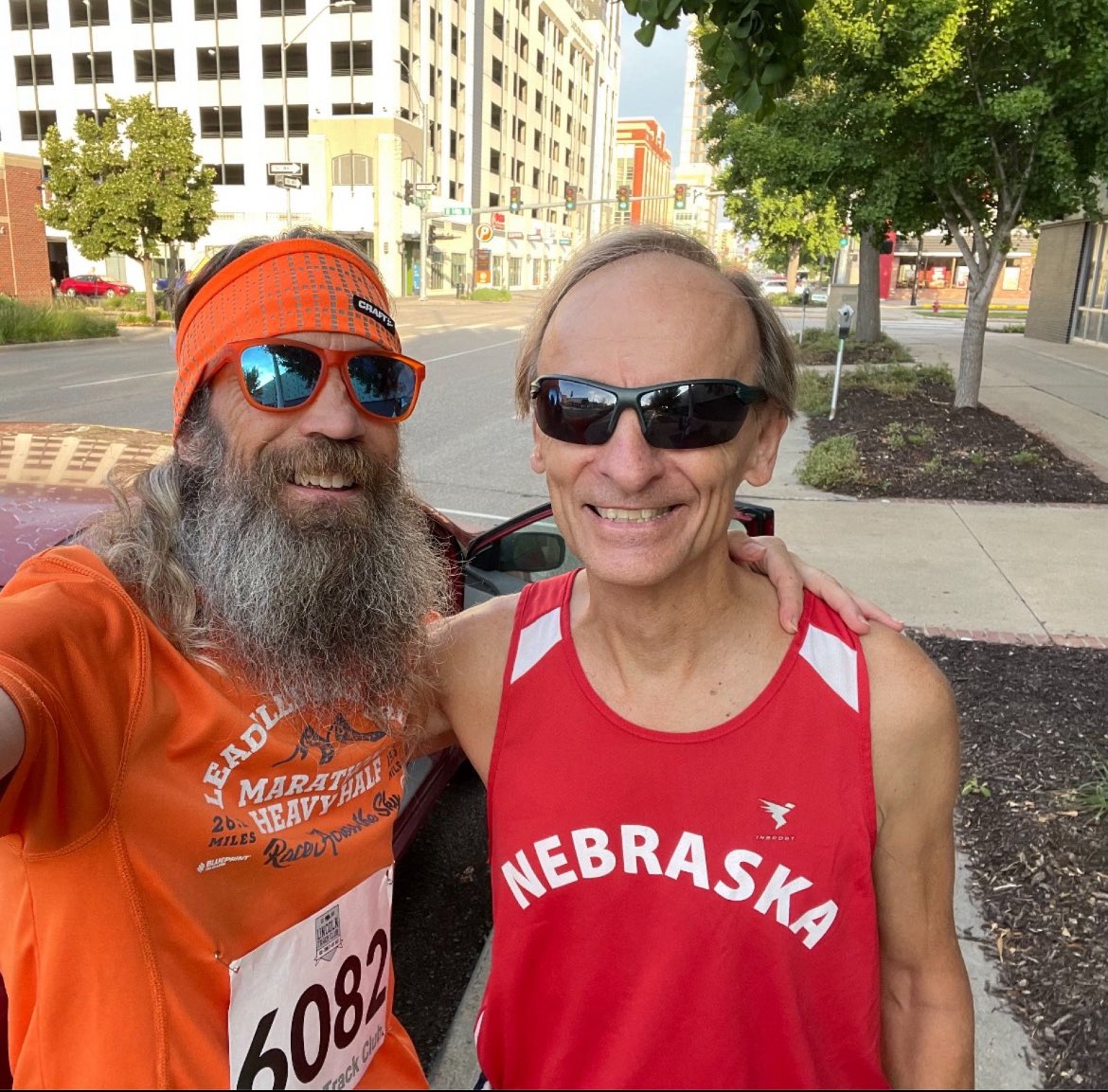 RunningManLNK's tweet image. With teammate Kevin at the Lincoln Mile.