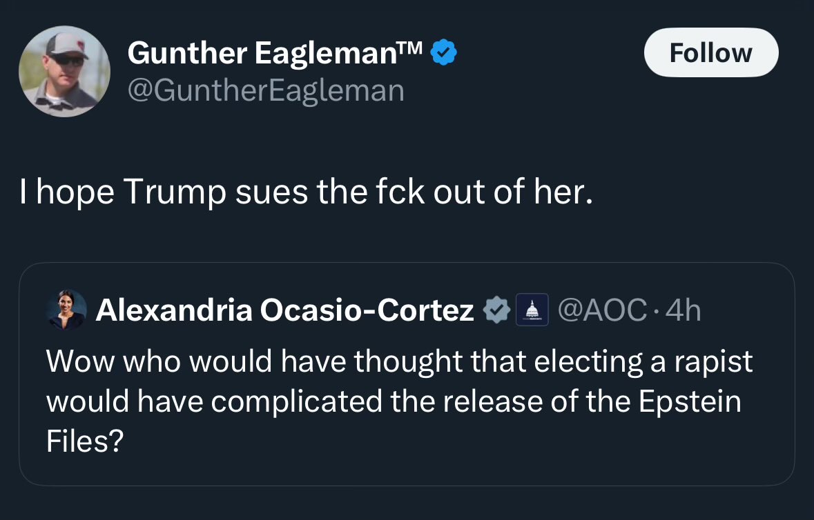 Sue her for what….where’s the lie?