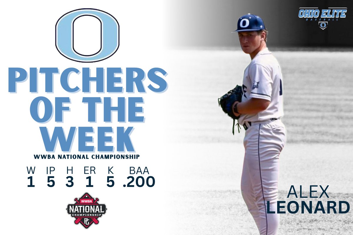 Pitchers of the week from the WWBA! <a href="/OEBbaseball/">Ohio Elite Baseball</a> <a href="/PG_OhioValley/">Perfect Game Ohio Valley</a>