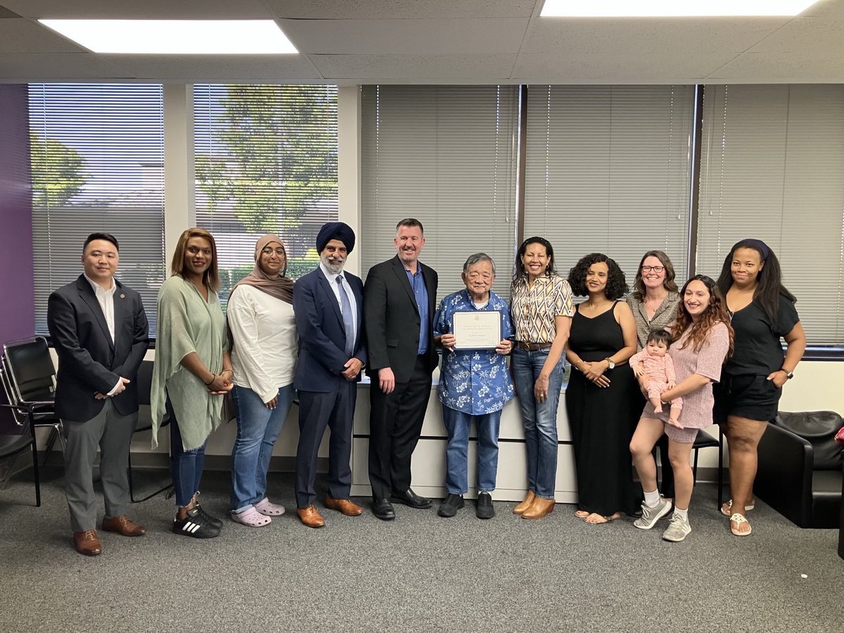 CongressMin's tweet image. My team stopped by Groundswell’s (formerly OC Human Relations) Board Meeting to celebrate Kenneth Inouye’s retirement. Ken has been a pillar of our community, serving on the board for over 30 years. Thank you, Ken, for all you’ve done to help the people of the OC!