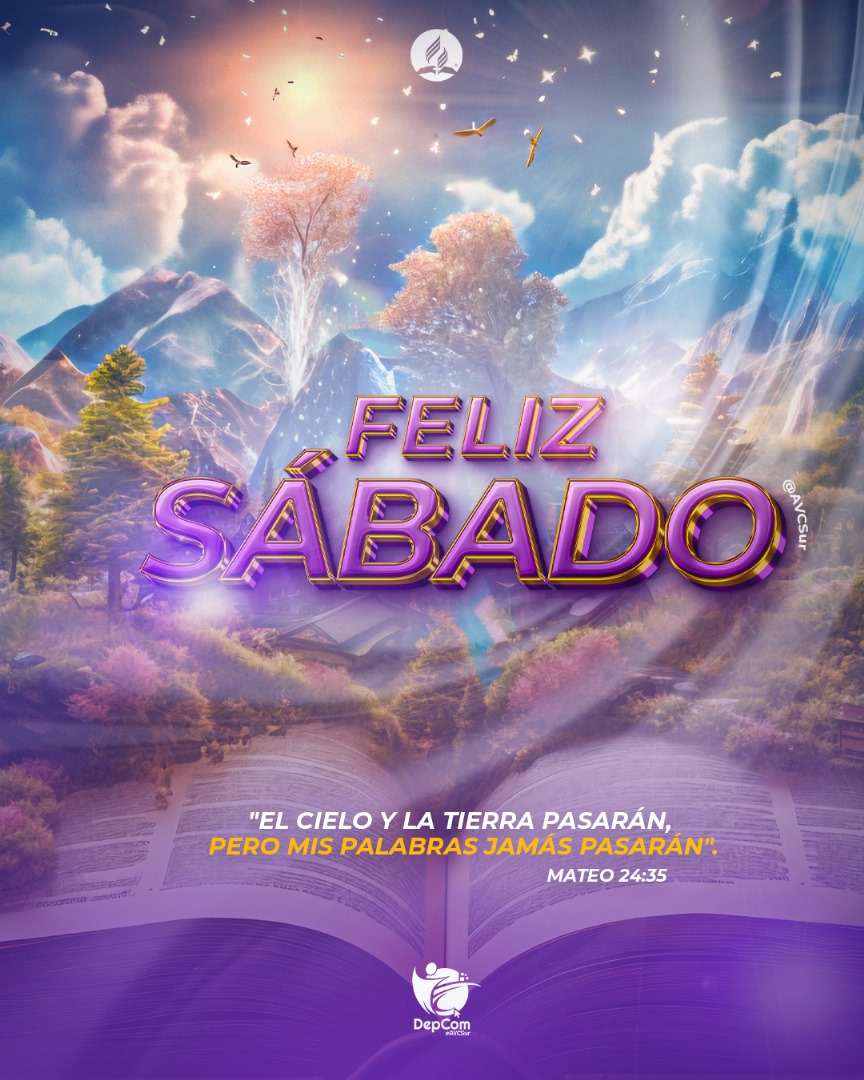 La Biblia nos guía y brinda esperanza y fortaleza para enfrentar cualquier situación. Cada versículo nos recuerda que Dios está con nosotros, listo para acompañarnos y amarnos incondicionalmente ❤✨.

💓 Ábrele tu corazón al Señor y vive en paz y con propósito.

¡Feliz sábado!📖