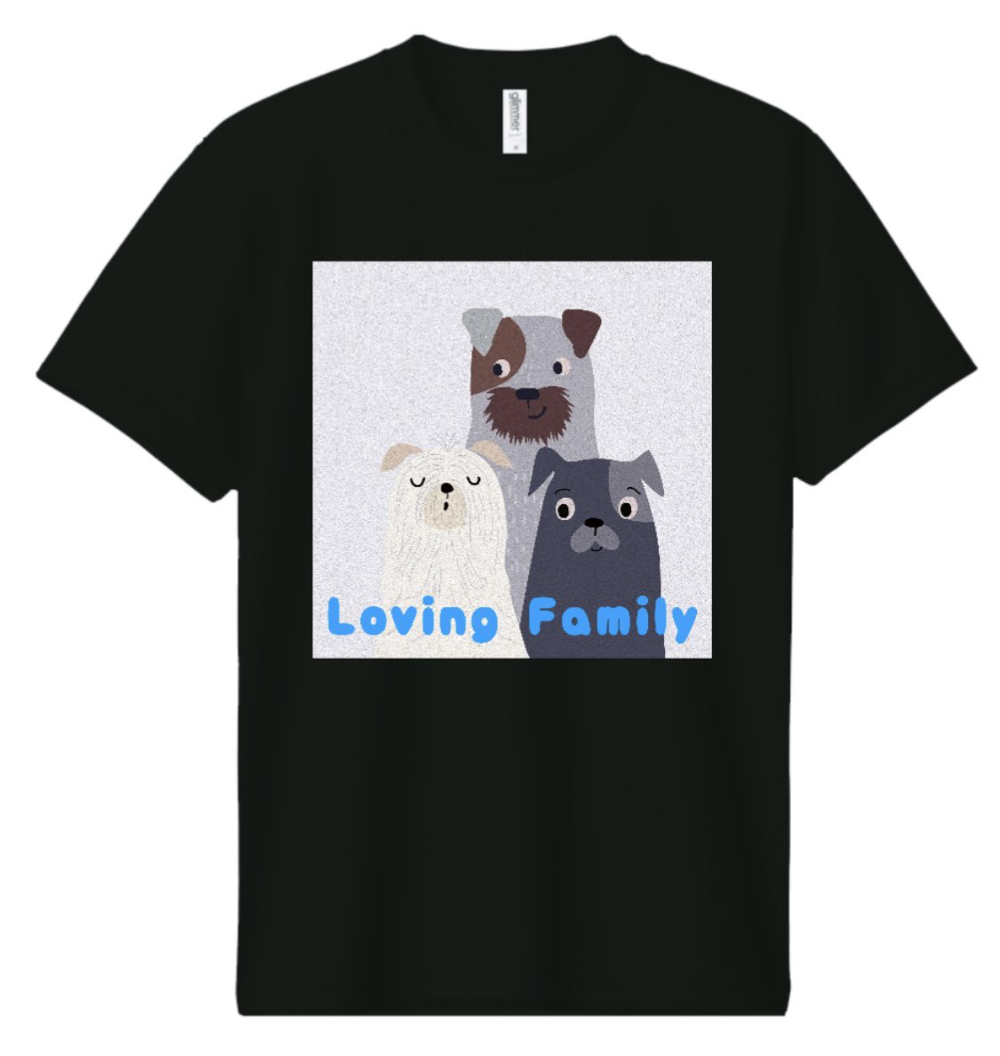 かわいいワンコの黒Tシャツはどうでしょうか？😆
up-t.jp/creator/67eb75…