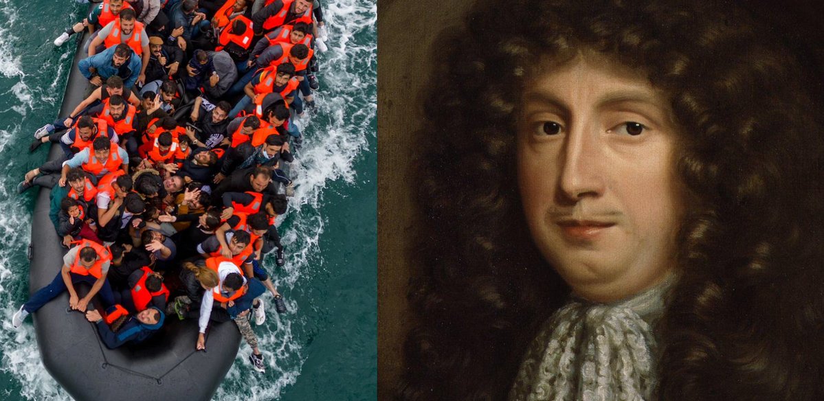 SerfHistorian's tweet image. "To the question, What shall we do to be saved in this World? There is no other answer but this, Look to your Moat. "
"The first article of an Englishman's political creed must be that he believeth in the sea."
George Savile, 1st Marquess of Halifax