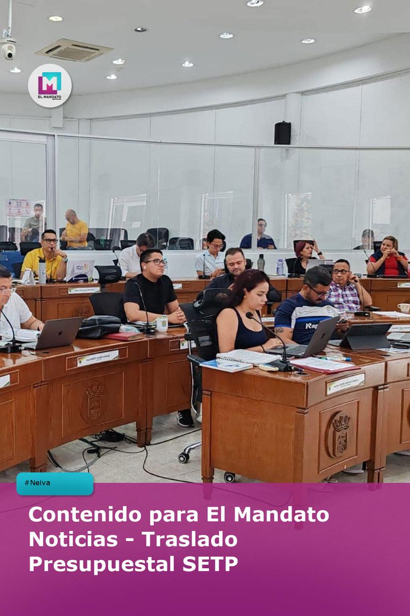 El_Mandato_Noti's tweet photo. #Neiva Concejo aprueba traslado de $1.000M para el SETP y Movilidad. ¿Redistribución inteligente o cortina de humo? El 28 de julio, debate clave sobre crédito de $80.000M para el SETP. ¡Atentos! https://t.co/HVcyDxNdFq