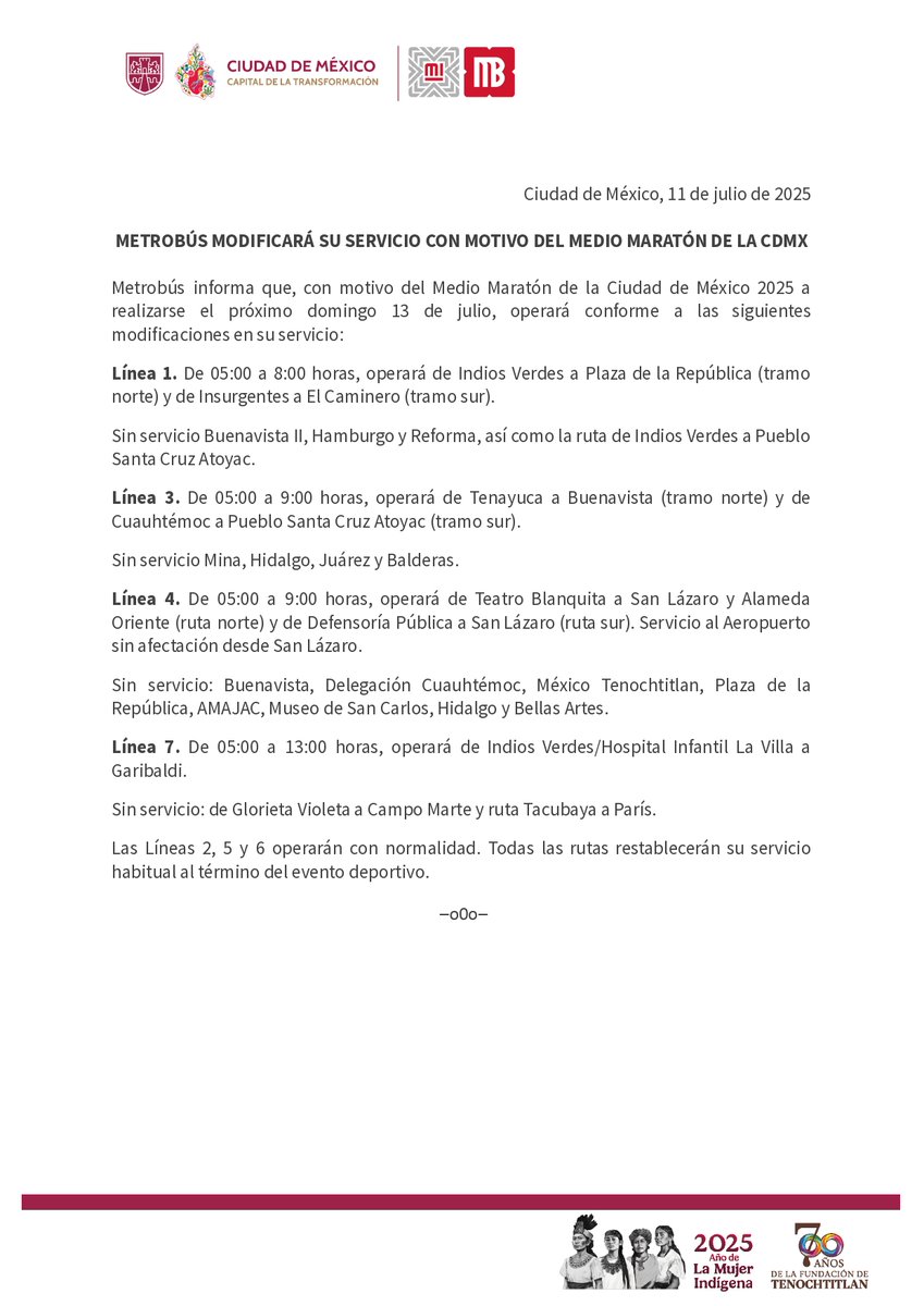 Metrobús CDMX tweet media