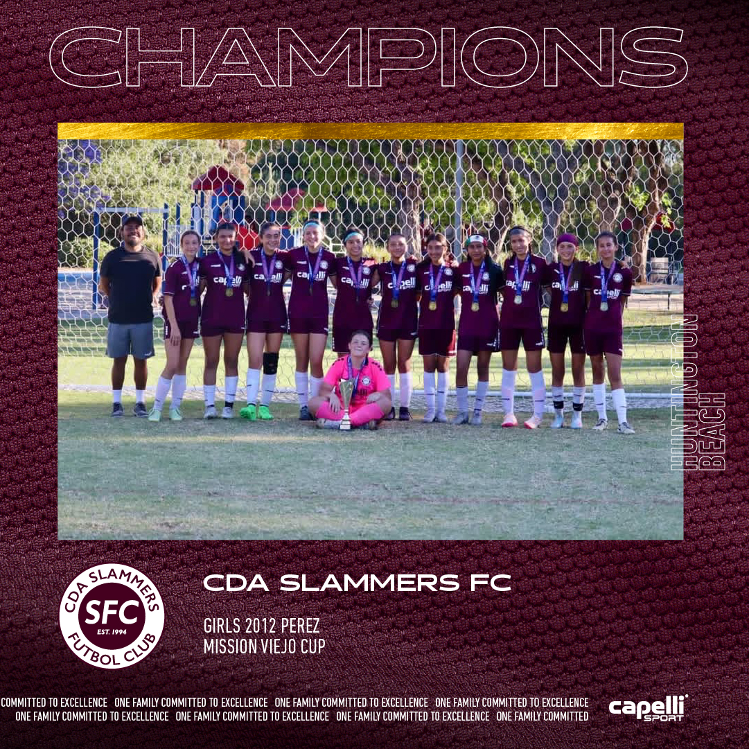 🥇 CHAMPIONS
⚽ CDA Slammers FC HB Girls 2012 Perez
🏟️ Mission Viejo Cup
#cdaslammersfc #cdaHUNTINGTONBEACH
