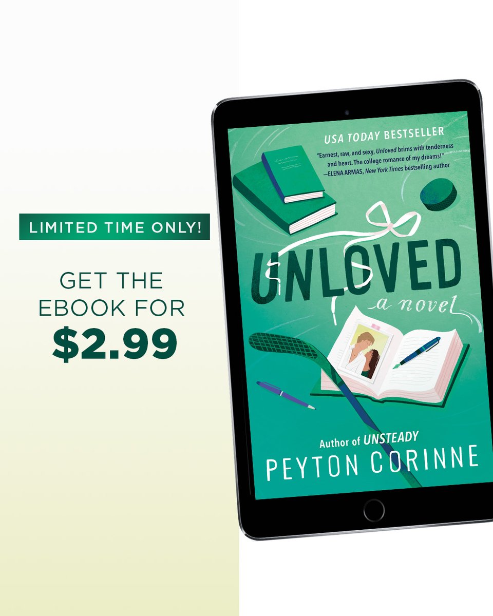 AtriaBooks's tweet image. 🏒 EBOOK DEAL ALERT 🏒
Fall for the BookTok sensations UNSTEADY and UNLOVED for just $2.99 each for the month of July! 📚