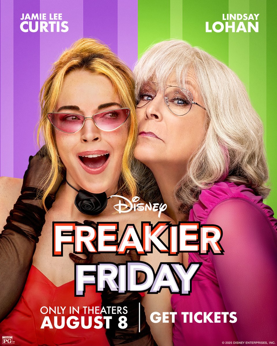 The switch is back.
Jamie Lee Curtis and Lindsay Lohan return in Freakier Friday. Experience it in theaters Friday, August 8!

readingcinemas.com