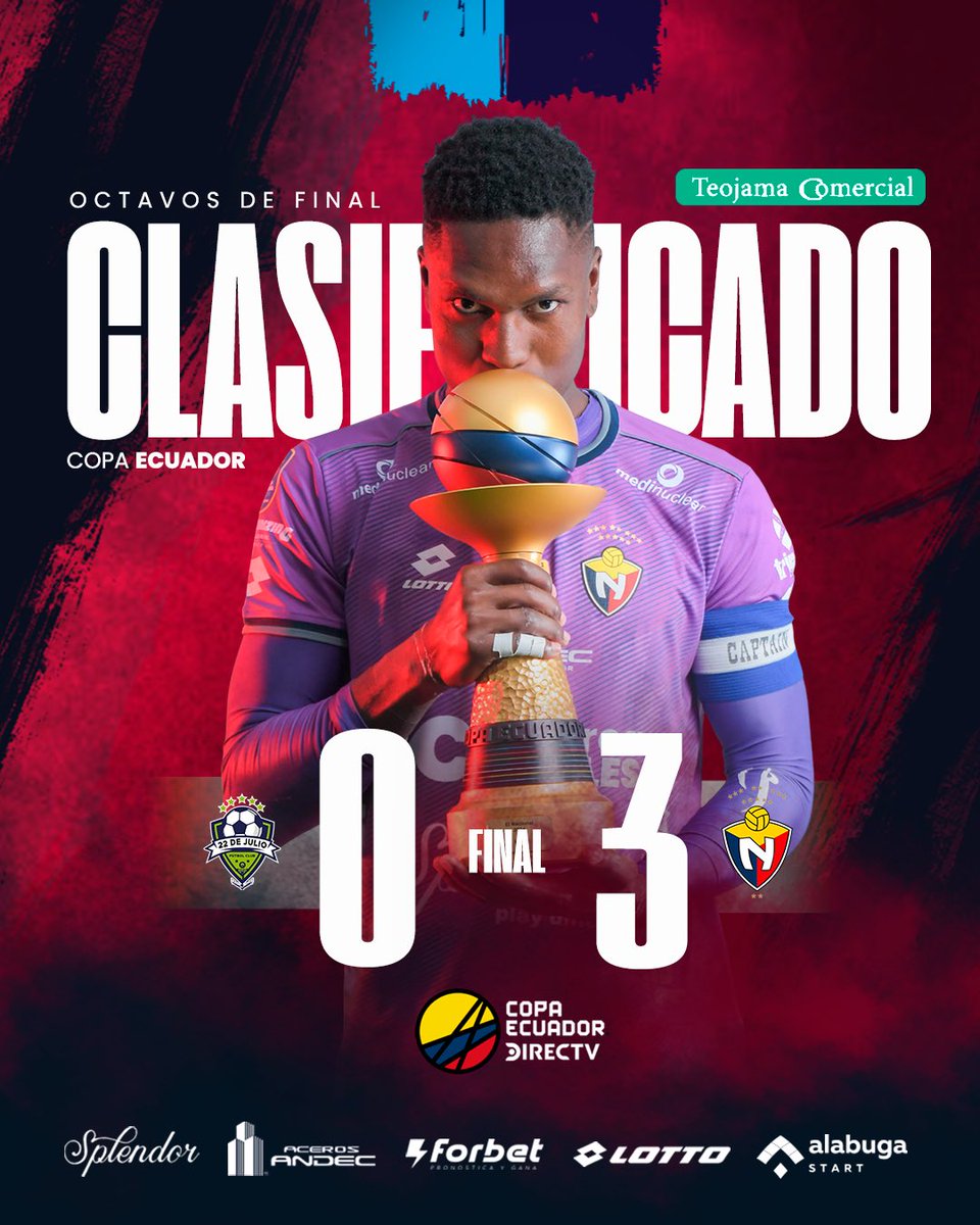 ¡GANÓ EL BI-TRI! 🔴

Clasificados a Octavos de final de la Copa Ecuador ⚽️

#ElNacional2025
