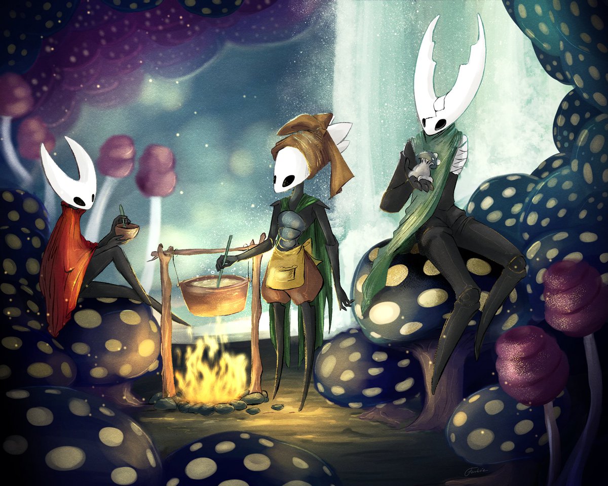 Forrksie (@forrksie) on Twitter photo My "revenge" piece for <a href="/annoying_flower/">AnnoyingFlower</a> 😭😊🌸 his OC Veta and the siblings🥲
#hollowknight #hollowknightoc My "revenge" piece for <a href="/annoying_flower/">AnnoyingFlower</a> 😭😊🌸 his OC Veta and the siblings🥲
#hollowknight #hollowknightoc