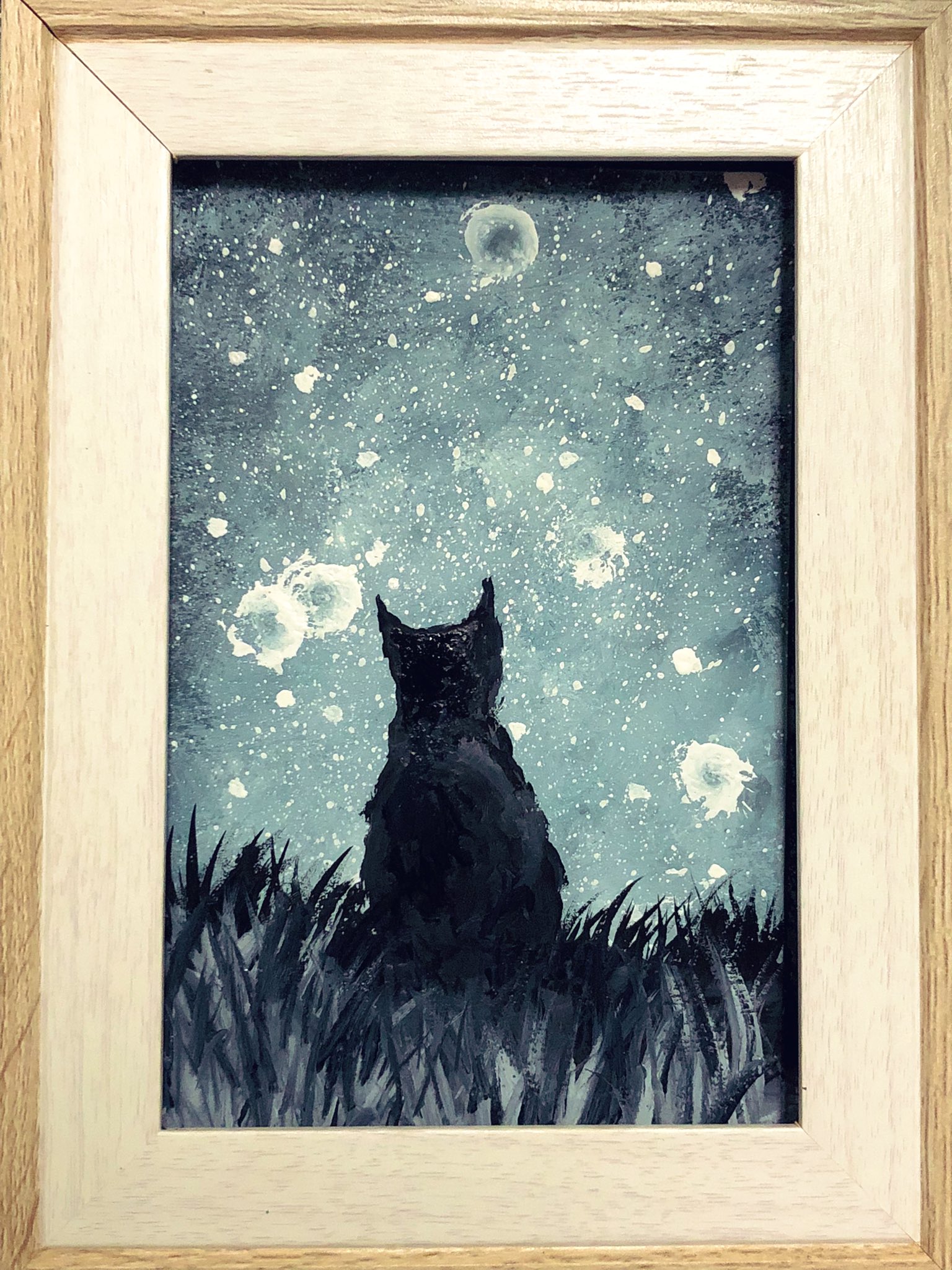 りょうちゃん様予約 絵画「猫の背中になにかある〜アラジンと魔法のランプ／山猫軒」 お絵描きみっちゃん ⛩ 🐉鍛錬🧝🏻‍♂️ on X: 
