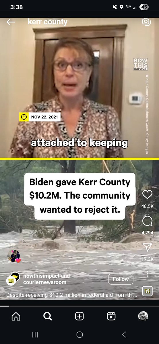 RobertVincent3's tweet image. Here is your reminder that Kerr County voters are complicit in their own demise.
They refused federal funding for early warning systems for years, all because they didn't want to support a "tyranical" liberal administration and thought that federal aid meant big government.