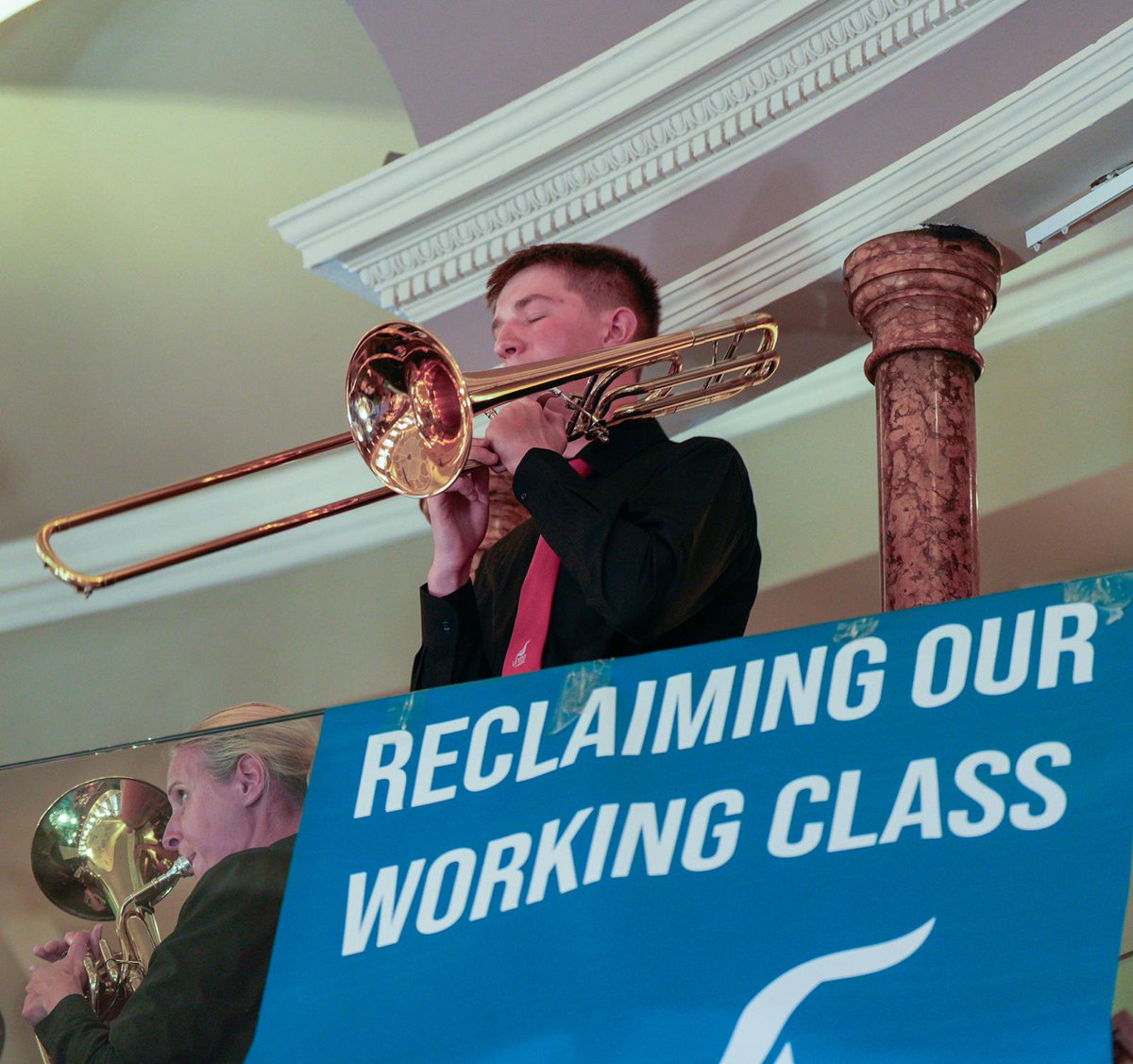 UniteNEYH's tweet image. Getting the gala underway just a tad early with our @UniteBrassBand 🎺