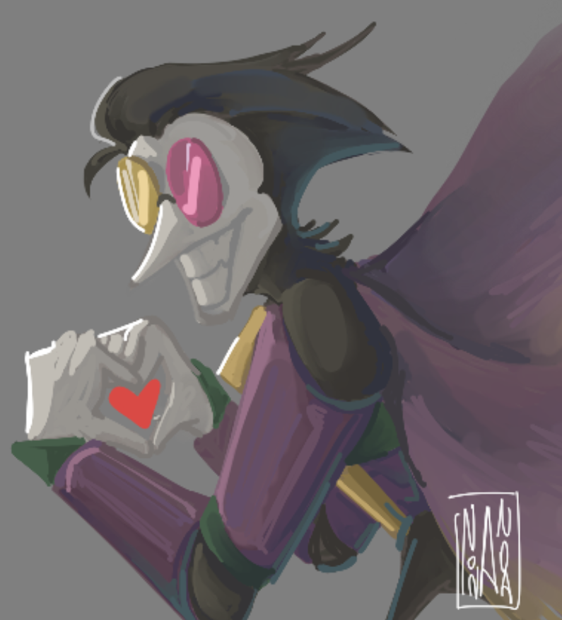 Drew in magma for the first time
#DELTARUNE #spamtenna