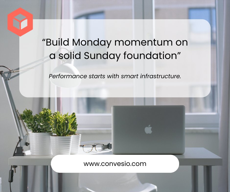 convesio's tweet image. “Build Monday momentum on a solid Sunday foundation.”

Performance starts with smart infrastructure—Convesio has your back.

#WebsitePerformance #ConvesioCare #SmartHosting