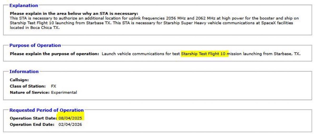 luke_leisher_'s tweet image. Starship flight 10 NET August 4th!

LFG!