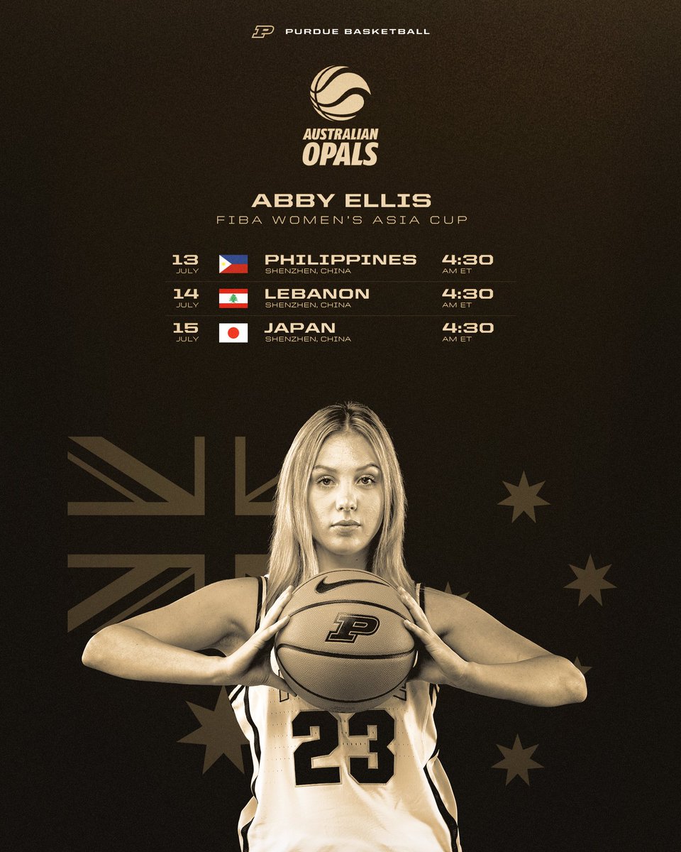 Purdue Women's Basketball (@purduewbb) on Twitter photo .<a href="/_abbeyellis/">Abbey Ellis</a> is back on the international stage π¦πΊ
Representing <a href="/BasketballAus/">Basketball Australia</a> at the <a href="/AsiaCupWomen/">FIBA Women's Asia Cup</a> π .<a href="/_abbeyellis/">Abbey Ellis</a> is back on the international stage π¦πΊ
Representing <a href="/BasketballAus/">Basketball Australia</a> at the <a href="/AsiaCupWomen/">FIBA Women's Asia Cup</a> π