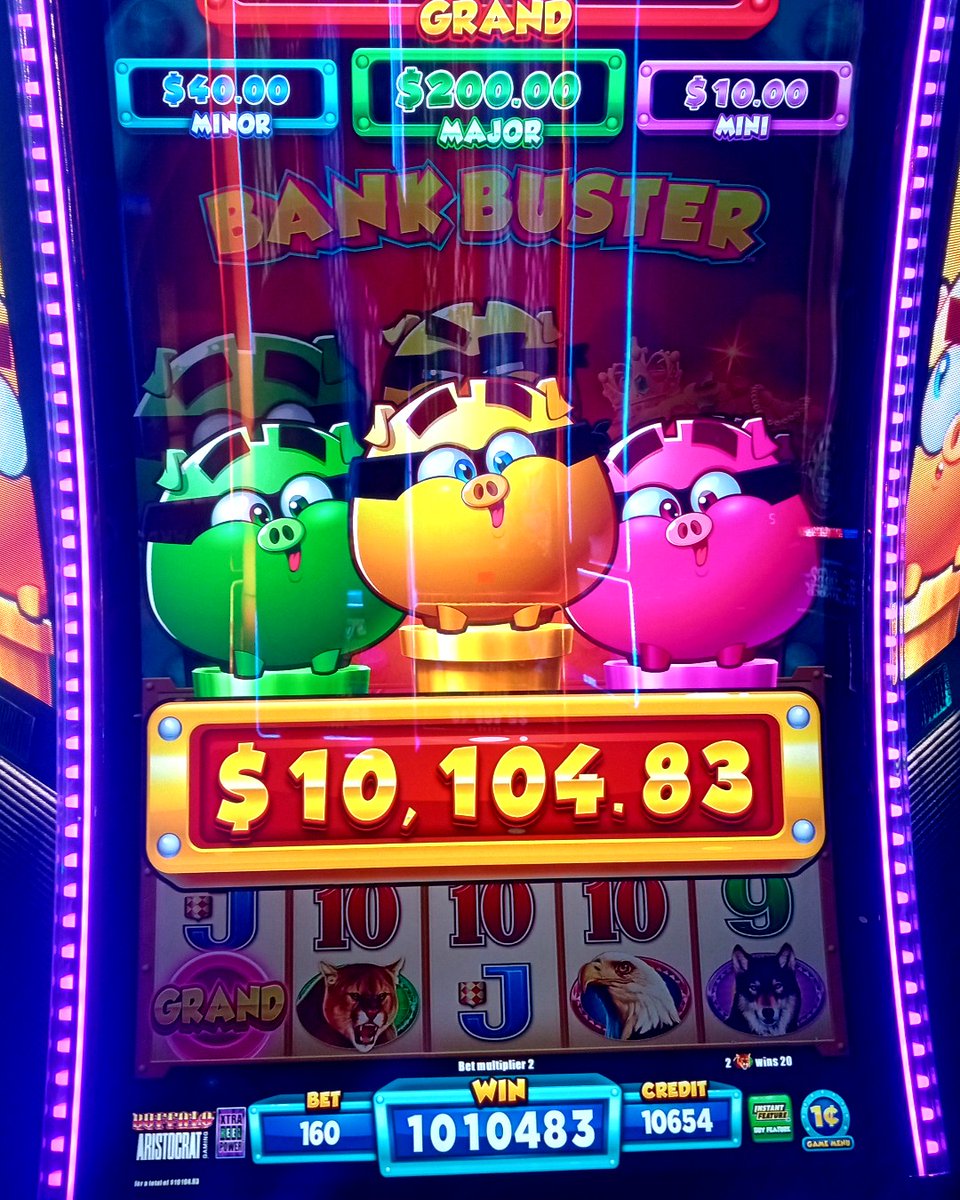 🏦 💥 Our Bank Buster slot is living up it's name! $10,104.83 #Jackpot $1.60 bet🎉🐖

Gambling problem? Call 1-800-Gambler.