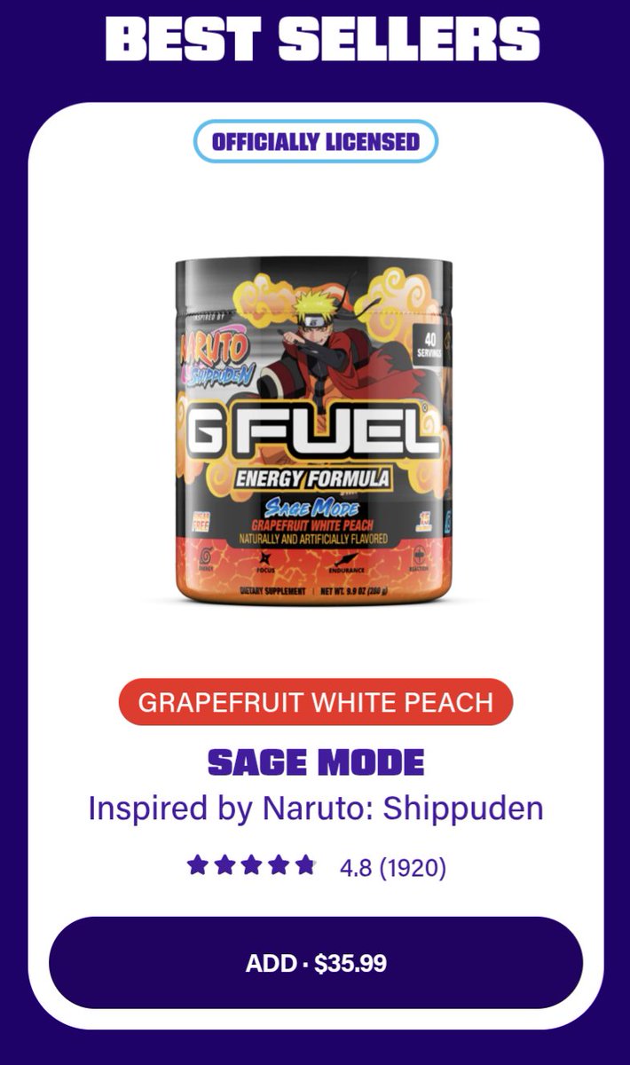 TDReadsBooks's tweet image. 🚨 I AM NOW PARTNERED WITH GFUEL
Use Code TDREADS At Checkout For 20% off! I Recommend sage mode, it's my favorite. Thanks GFuel, Very Epic
gfuel.com/tdreads