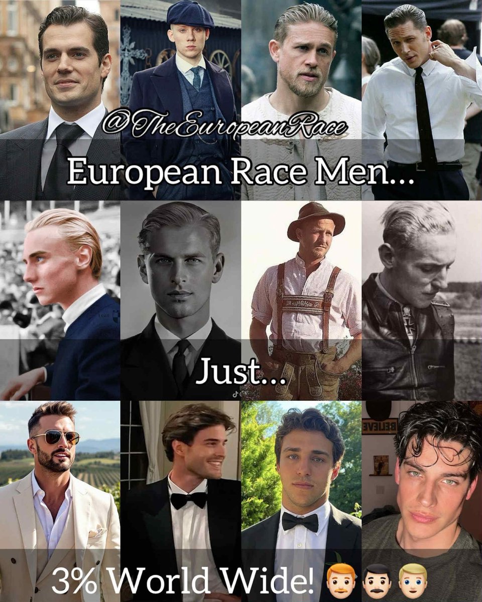 theeuropeanrac9's tweet photo. European Race Men Just 3% World Wide! 🥰😍❤️🙌🏻🙏🏻✨👋🏻👏🏻 https://t.co/MrXPp3oyBH