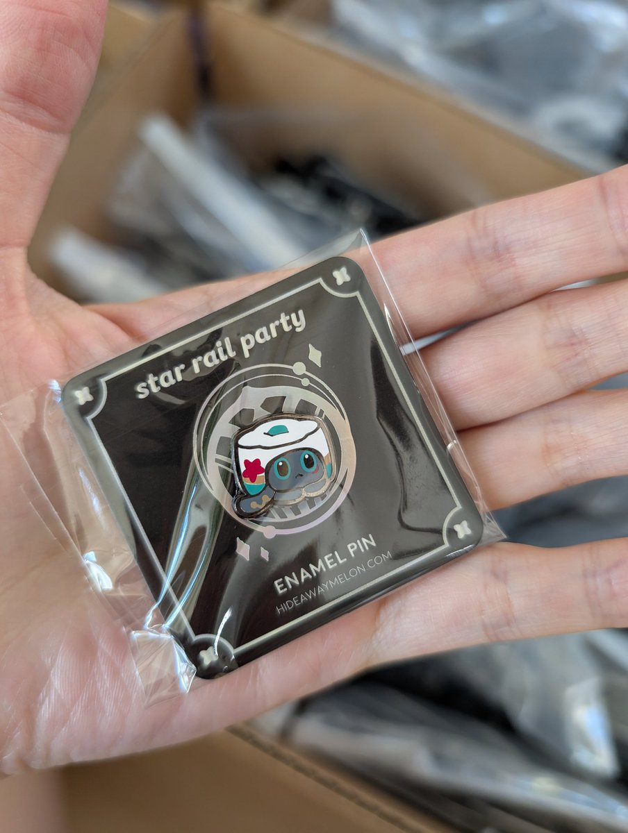 Star rail gacha pins are here 🥺 we're gonna start shipping out kickstarter rewards this weekend!
