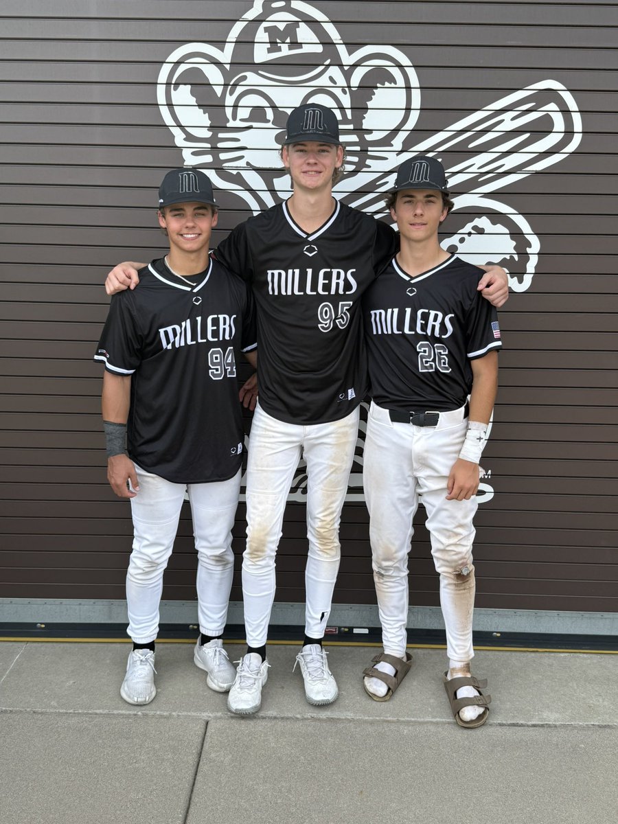 Zach Hoffmann (@hoffmannzach) on Twitter photo P2P Millers 16U Black get off to great start in the <a href="/BUSShowcase/">Best in the US Showcases</a> with a 9-0 win.
POG: <a href="/Jackson_onell10/">Jackson onell</a> 5 IP CG, 1 H, 10K, 0 ER
- <a href="/thrune_michael/">Michael Thrune</a> 2-2, inside the park HR, 2 RBI
- <a href="/HansenNola5000/">nolan Hansen</a> 3B
- <a href="/joeycrissinger/">Joseph Crissinger</a> 2B, 2 RBI
- <a href="/VinceLenmark/">Vincent Lenmark</a> 3B, 3 RBI, 2 SB P2P Millers 16U Black get off to great start in the <a href="/BUSShowcase/">Best in the US Showcases</a> with a 9-0 win.
POG: <a href="/Jackson_onell10/">Jackson onell</a> 5 IP CG, 1 H, 10K, 0 ER
- <a href="/thrune_michael/">Michael Thrune</a> 2-2, inside the park HR, 2 RBI
- <a href="/HansenNola5000/">nolan Hansen</a> 3B
- <a href="/joeycrissinger/">Joseph Crissinger</a> 2B, 2 RBI
- <a href="/VinceLenmark/">Vincent Lenmark</a> 3B, 3 RBI, 2 SB
