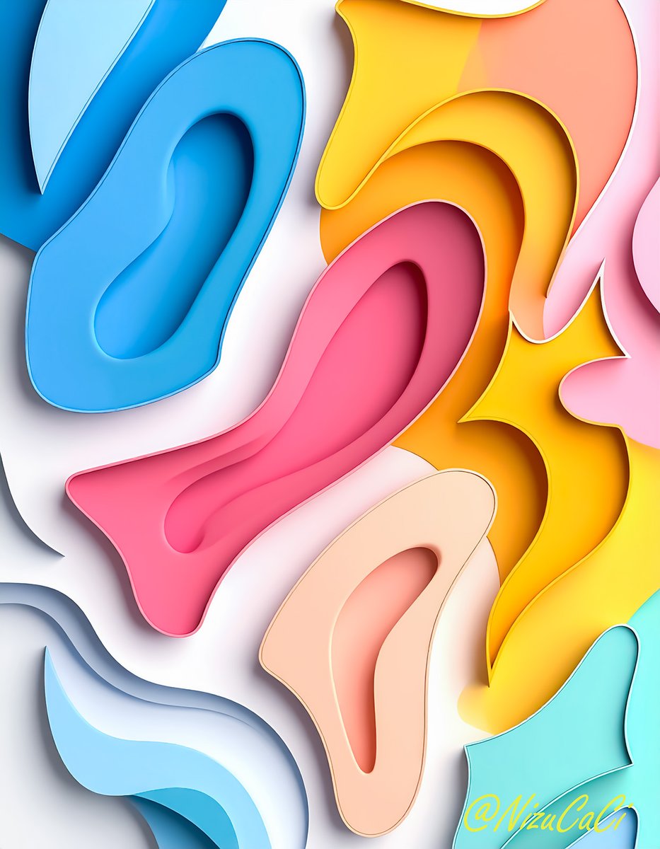 NizuCaCi's tweet image. Organic forms, shifting quietly in layered space.
Where light touches texture, a new rhythm is born.

重なる空間に浮かぶ、有機的なかたち。
光が質感に触れたとき、生まれるもう一つのリズム。

#abstractart #paperdesign #3Dart #colorstudy #NizuCaCi