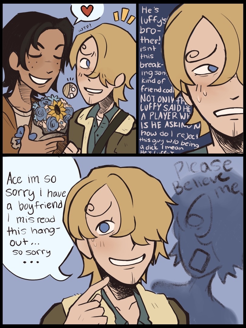 #zosan #sanzo fake dating au 😋
part 1