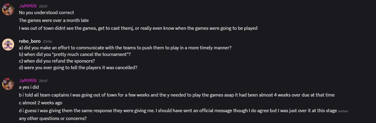I usually stay out of these things because i find it pointless but the organizers of TCT2 had the audacity to CANCEL the payments of an event they promoted and actively asked pros to play based on a complete whimper

Things didnt go the way you wanted? You talk it out and learn