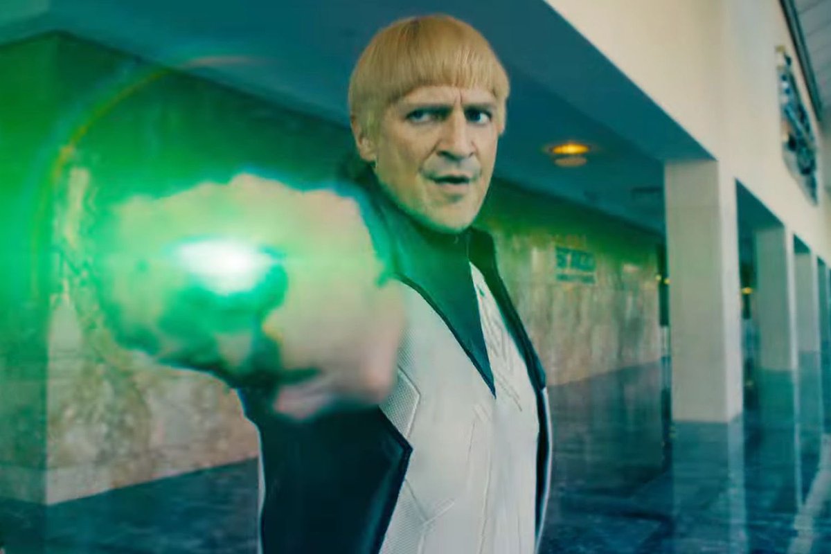 raventbrunner's tweet image. I hope Nathan Fillion enjoyed playing Captain Hammer for two hours in #Superman