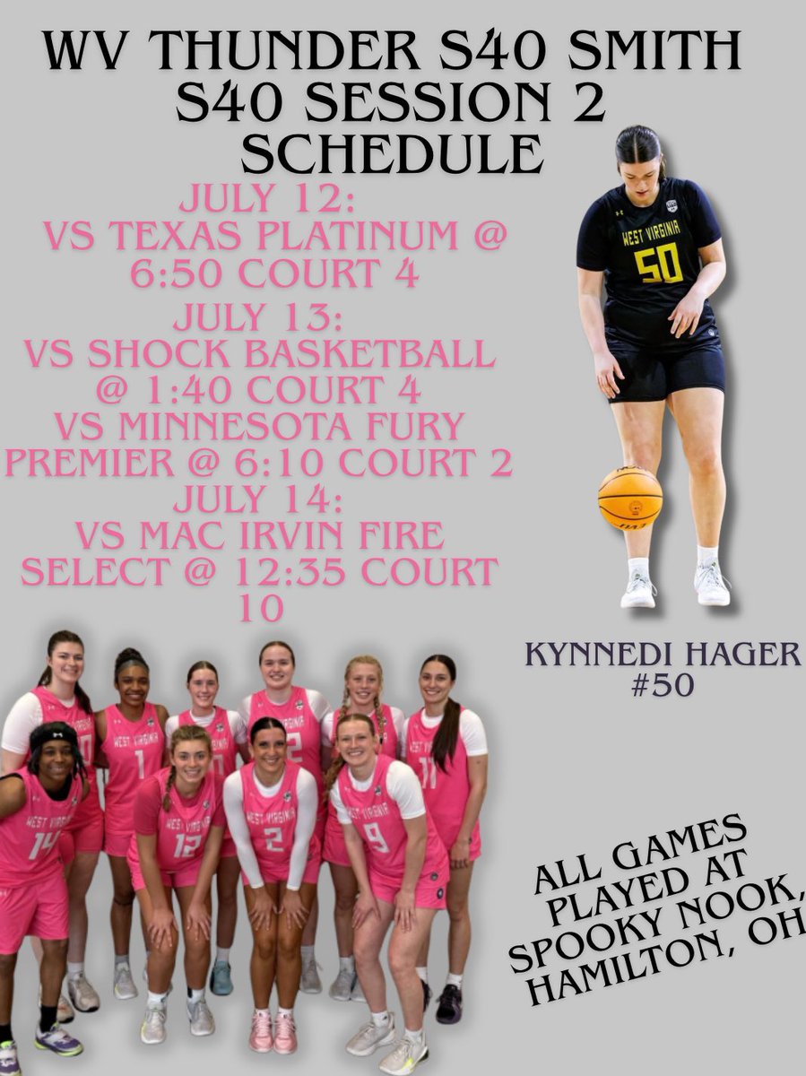Come check us out in Hamilton for Session 2‼️‼️ <a href="/smidy33/">Ryan Smith</a> <a href="/wvthunder2024/">WV Thunder Select 40</a>