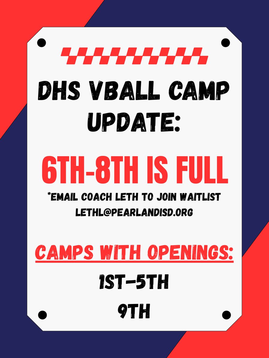 Dawsonvball's tweet image. We can’t wait to have your players at Dawson Volleyball Camp on Monday! 🤩 @DawsonHighSchl