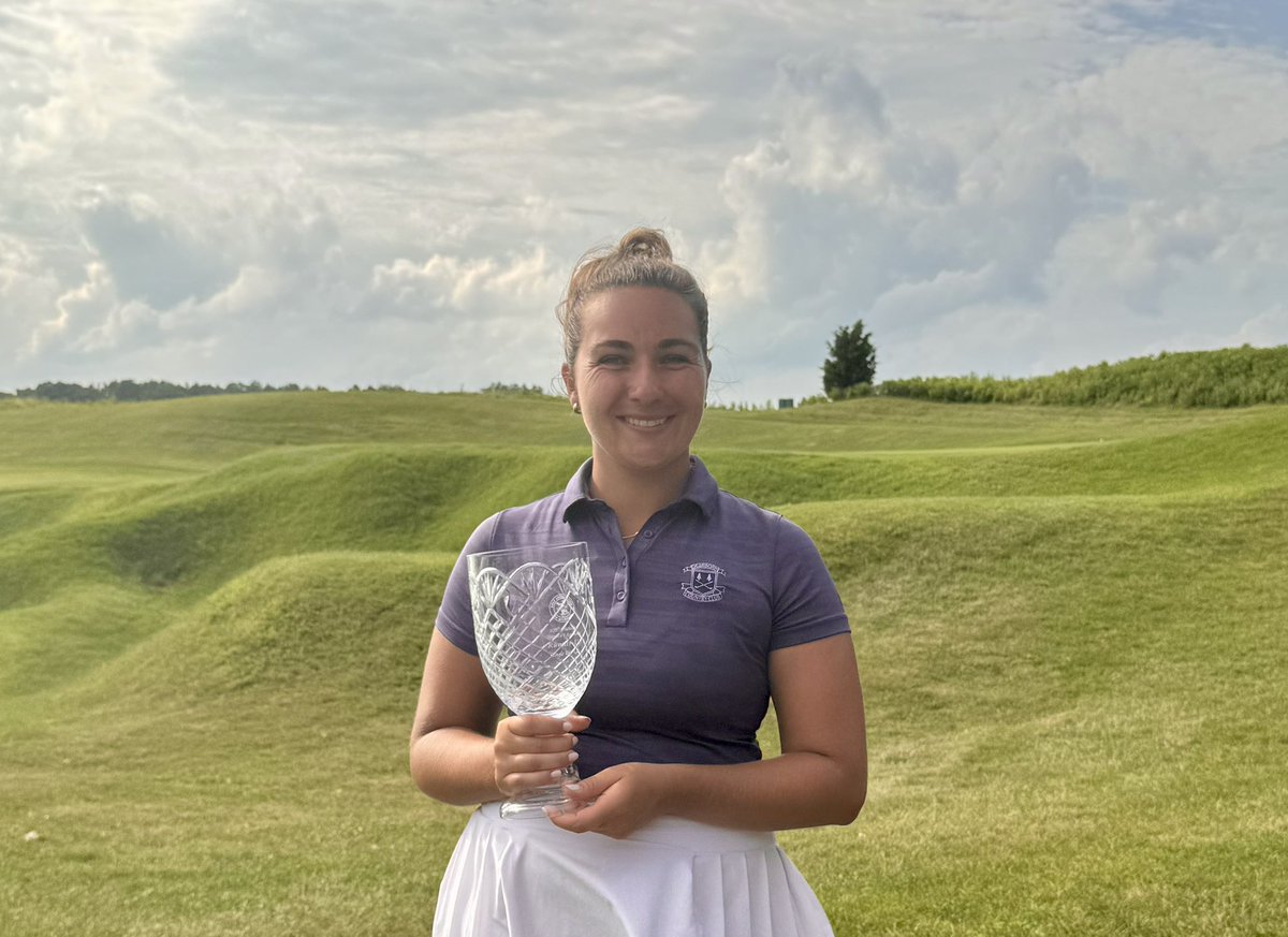 GAM (@officialgam) on Twitter photo After a tightly contested match, Macie Elzinga wins 2&1 and is the 109th Michigan Women’s Amateur Champion!
Congratulations to runner up Elayna Bowser on an incredible championship!
Thank you to Eagle Eye and <a href="/carlsgolfland/">Carl's Golfland</a> After a tightly contested match, Macie Elzinga wins 2&1 and is the 109th Michigan Women’s Amateur Champion!
Congratulations to runner up Elayna Bowser on an incredible championship!
Thank you to Eagle Eye and <a href="/carlsgolfland/">Carl's Golfland</a>