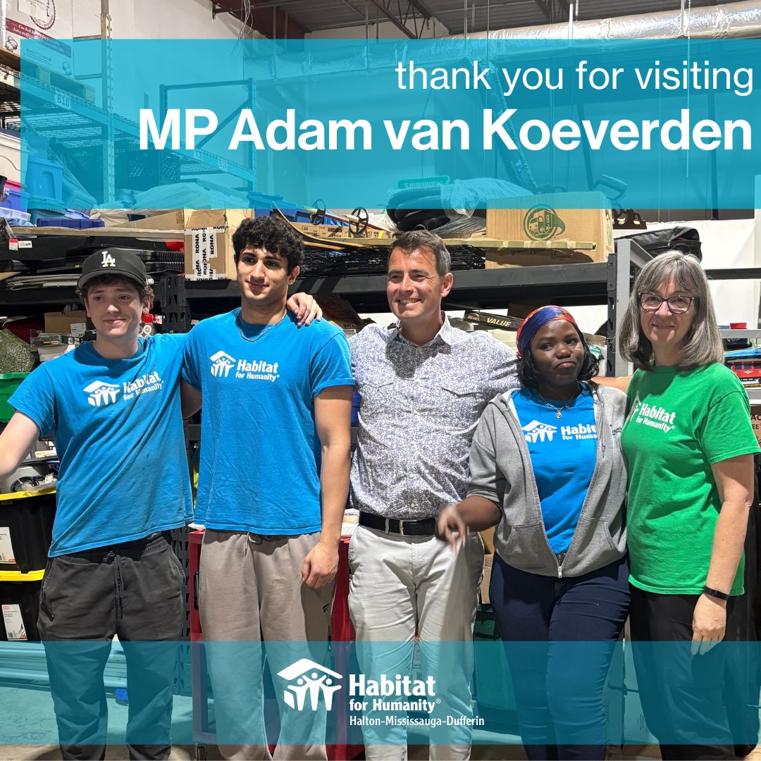 HabitatHMD's tweet image. We were thrilled to welcome MP Adam van Koeverden @vankayak, to Habitat for Humanity HMD!
MP van Koeverden spent time with our amazing Canada Summer Jobs student team, learning about the skills they’re developing and the meaningful impact they’re making in our community.