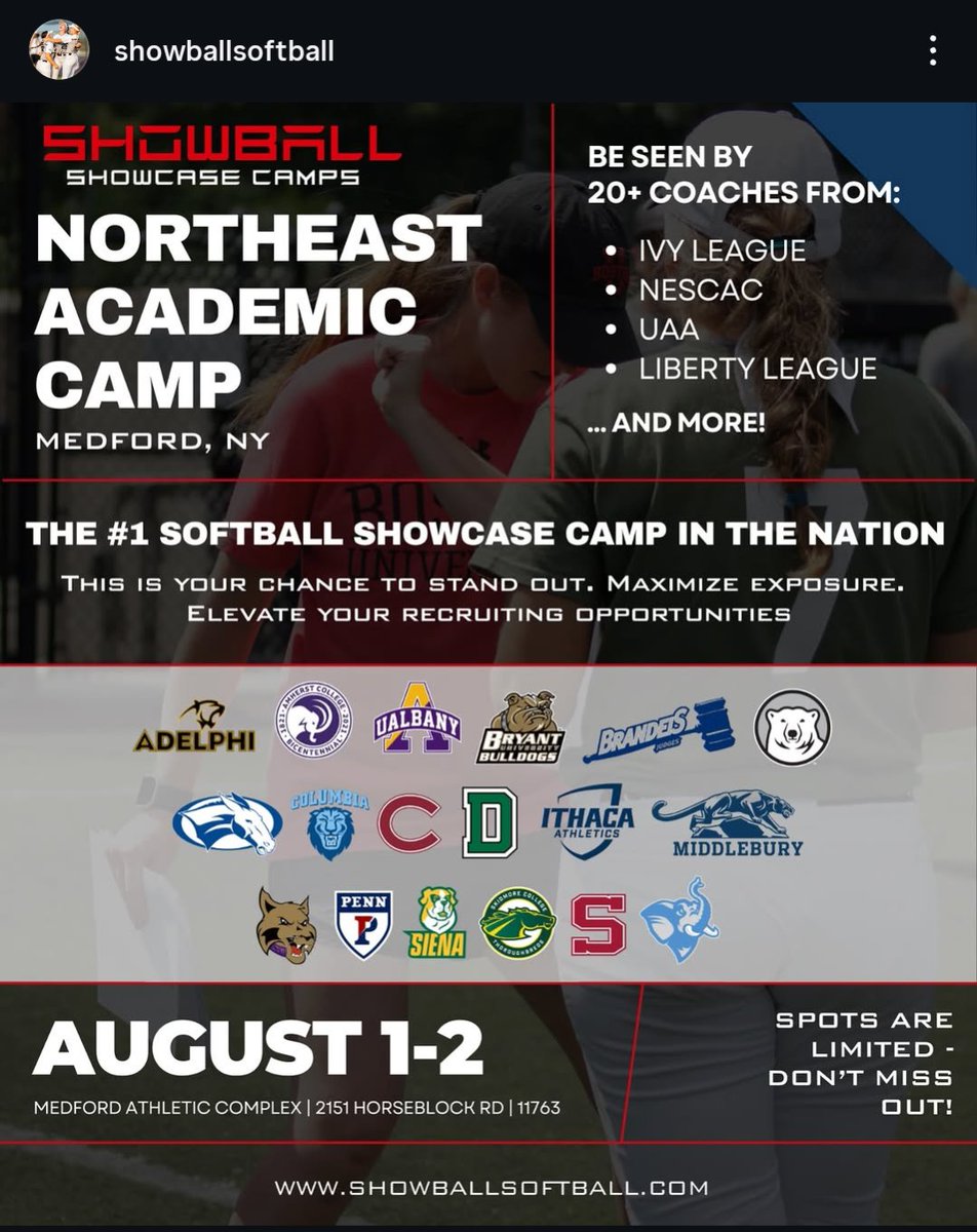 Great opportunity to play and meet with coaches from top colleges in the country coming up in August.