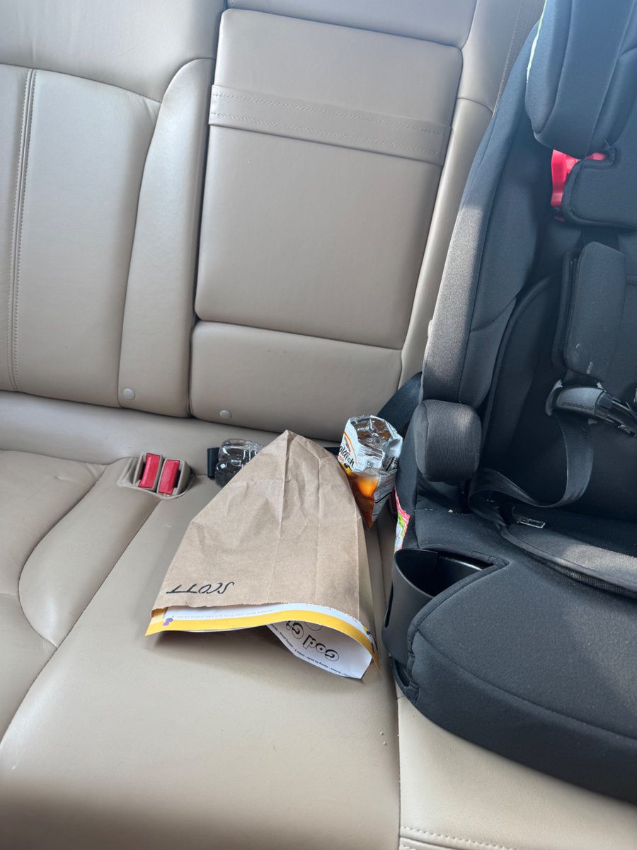 PastorPerks's tweet image. Never in my life would I have thought that seeing trash in my back seat would make me think fondly someone. But thankful for my little boy who loves his @GoldfishSmiles