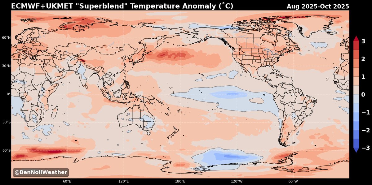 In the months ahead, some of the most unusually warm air temperatures are forecast near areas of unusual ocean heat, such as eastern Asia, Europe and the western tropical Pacific.