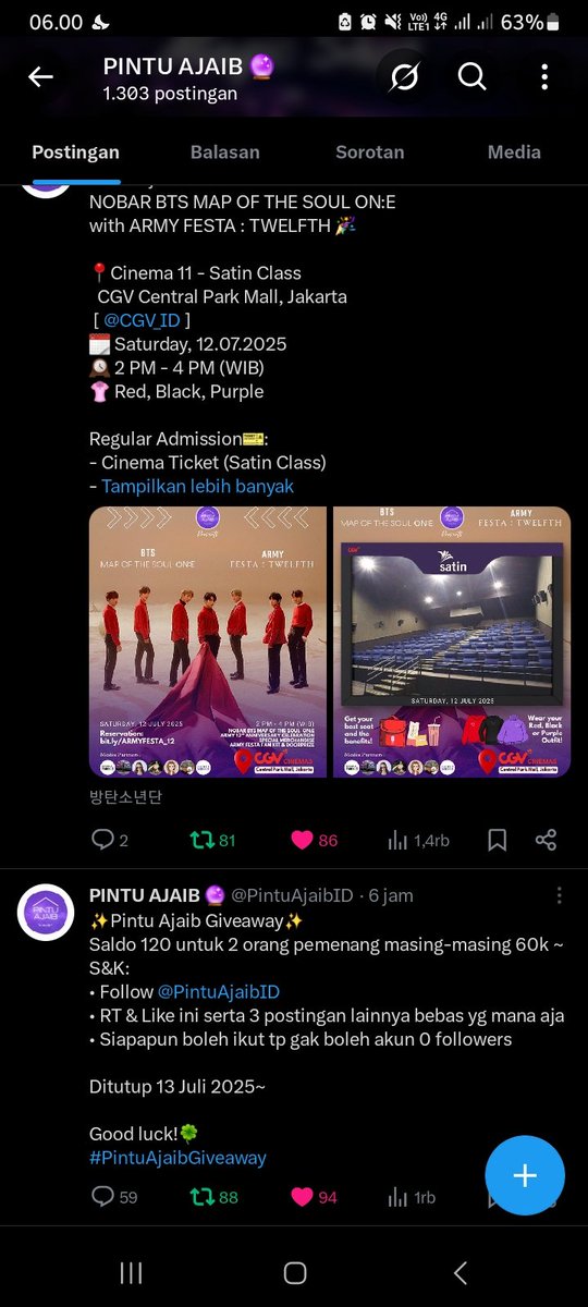 _11realde's tweet photo. @PintuAjaibID Done, bismillah semoga rezeki 😊 https://t.co/GUQRL1mw3q