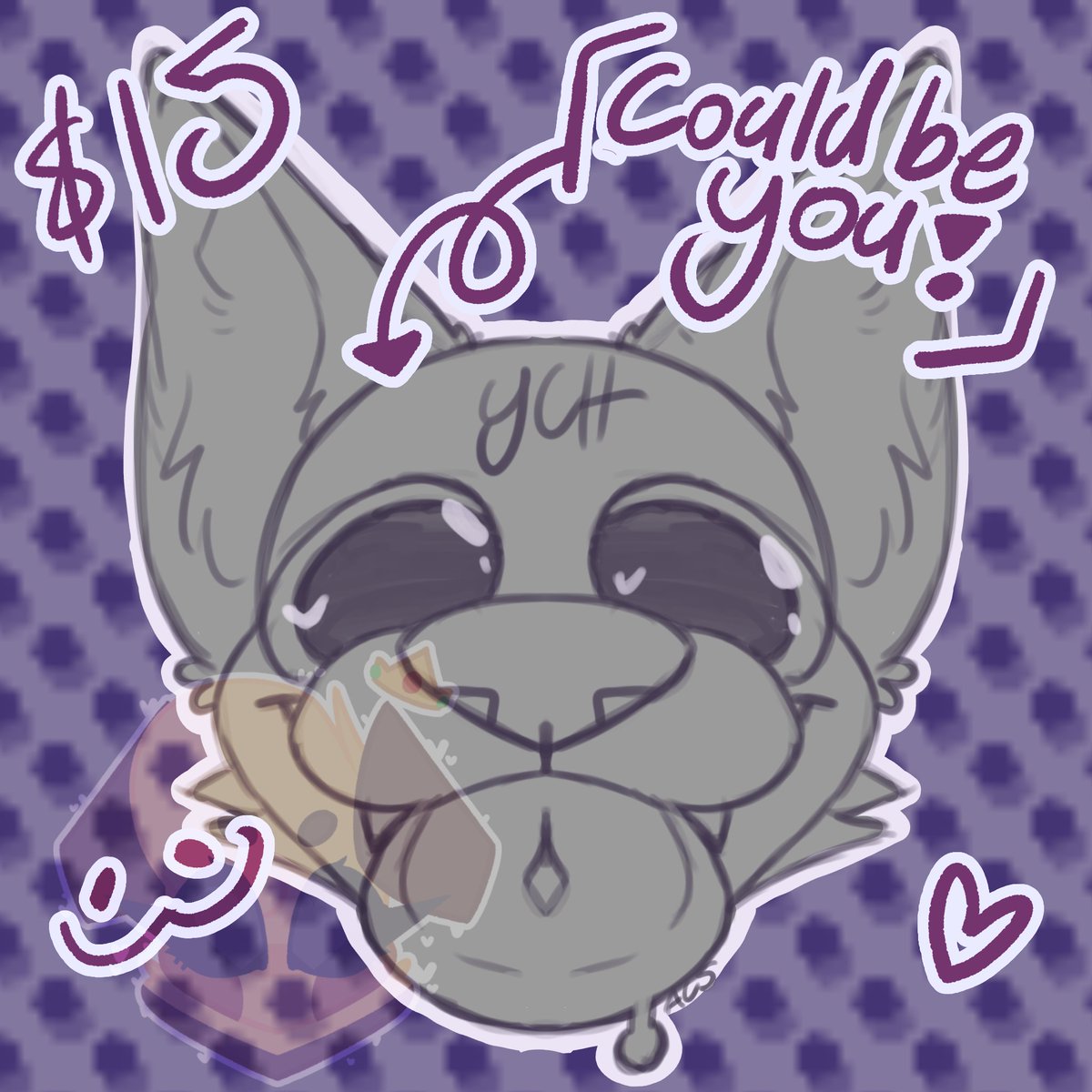 EmeraldRoses11's tweet image. Big Bleh YCH!! big ol shnoz and tounge
BLEEEEEEEEEEEH!!! 
only for 15 dilla!!! 💸
Dm if interested :3
#ych #art #ArtistOnTwitter #furry