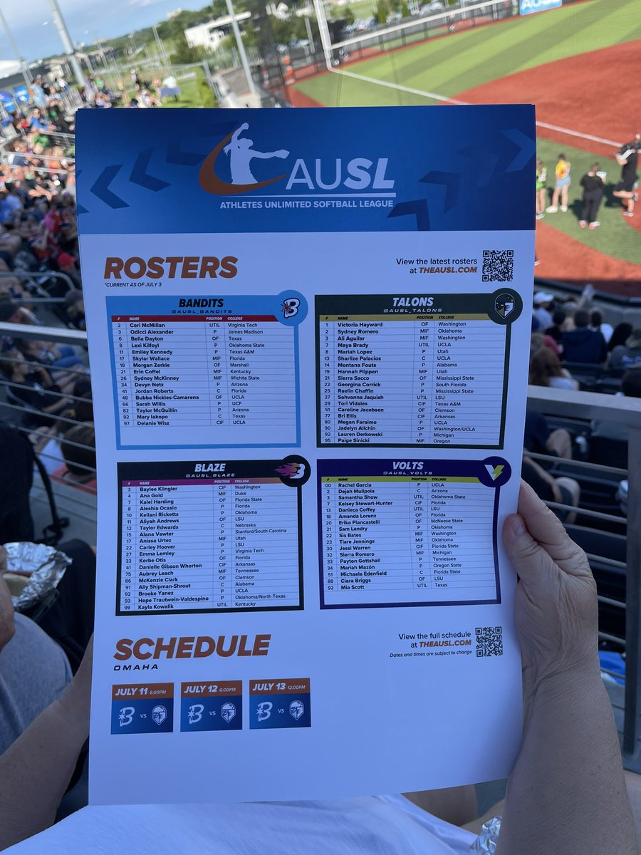 CSMFlamesSB's tweet image. AUSL in Omaha this weekend! ❤️🥎