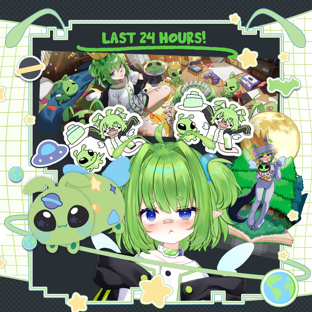 RaechitMerch (@raechitmerch) on Twitter photo ⏰ 24 Hours Remaining ⏰
This will be our final reminder! Our collection with <a href="/FerumiKaipa/">Ferumi Kaipa 🛸✨</a> will be closing it's preorders tonight at 11:59pm PDT. Grab whatever caught your attention before then!
raechitmerch.com/en-usd/collect… ⏰ 24 Hours Remaining ⏰
This will be our final reminder! Our collection with <a href="/FerumiKaipa/">Ferumi Kaipa 🛸✨</a> will be closing it's preorders tonight at 11:59pm PDT. Grab whatever caught your attention before then!
raechitmerch.com/en-usd/collect…