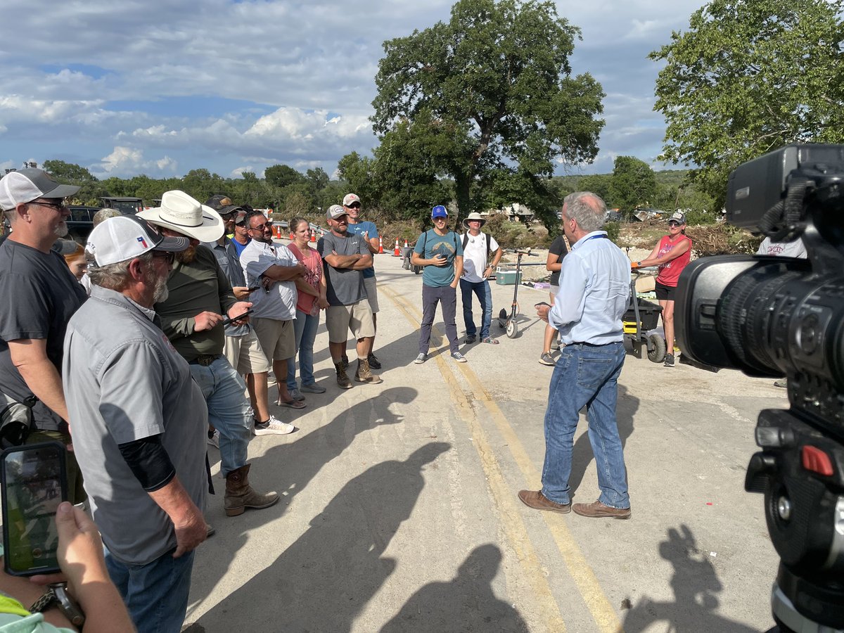 Andrew Freeman (@afreemannews) on Twitter photo Meeting tonight at the Sandy Creek Bridge with a Travis County emergency official as frustrations mount over the bridge still out. <a href="/cbsaustin/">CBS Austin</a> Meeting tonight at the Sandy Creek Bridge with a Travis County emergency official as frustrations mount over the bridge still out. <a href="/cbsaustin/">CBS Austin</a>