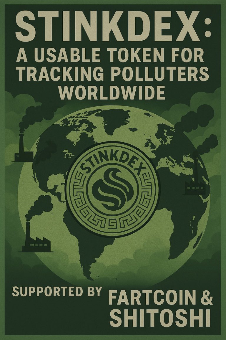 #stinkdex don’t miss it like #btc in 2012 …
#Altseason #bullrun #Bullish #fartcoin