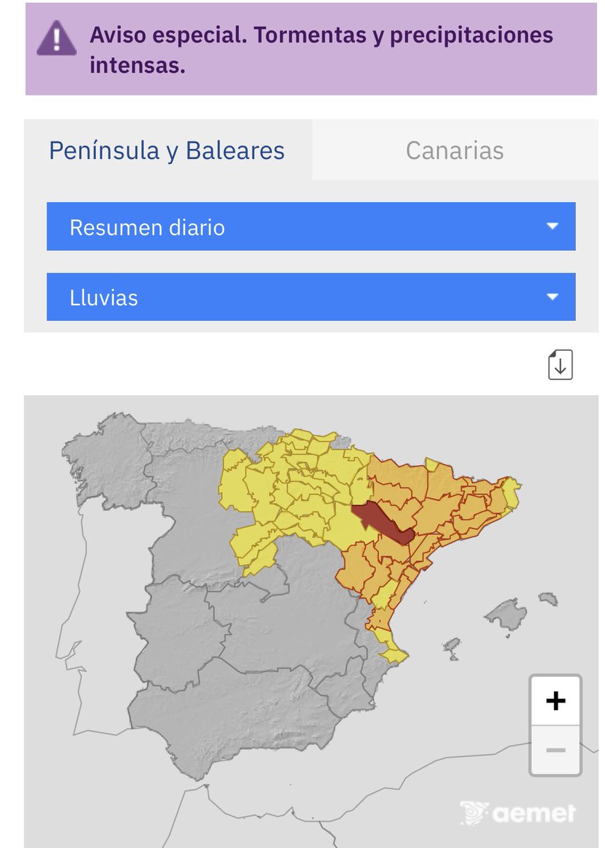 tiempobrasero's tweet image. OJO #aviso ROJO en #aragon