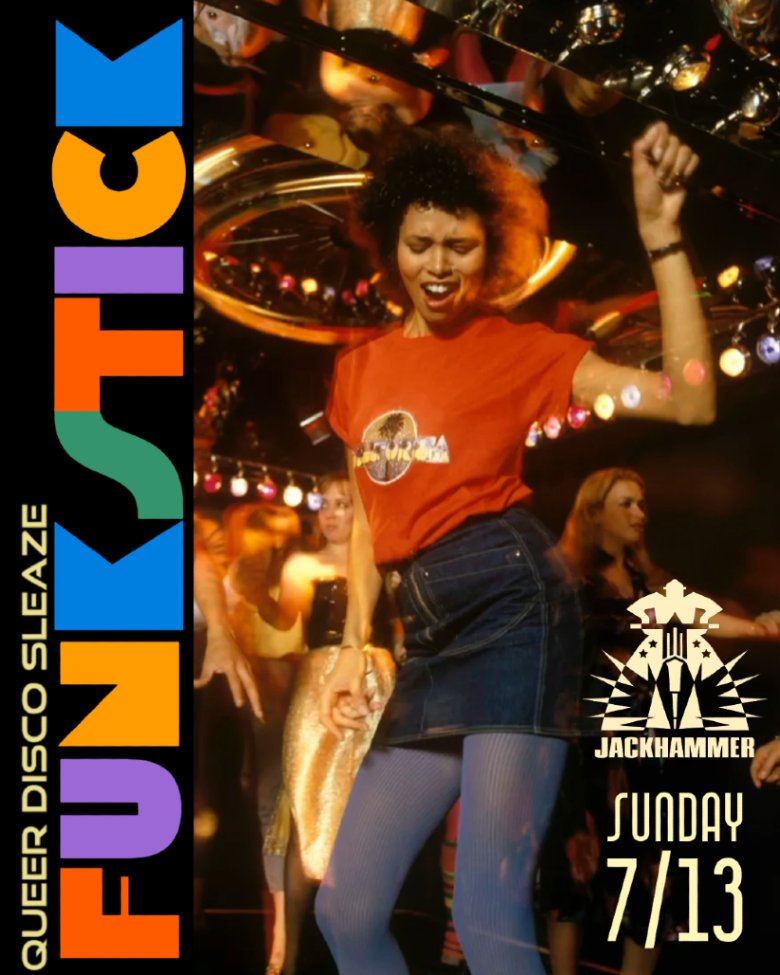 Jackhammer (@jackhammer_chgo) on Twitter photo FunkStick brings the Queer Disco Sleaze back 7/13 @ 6pm
Upstairs: All Vinyl Rare Disco - FunkStick Resident @discoconniekway
Hole: Music & Visuals - DJ <a href="/heroic/">Heroic</a>.vers
Artist: @nestorsphotography
events.humanitix.com/funkstick-hero…
NO ONE TURNED AWAY FOR LACK OF FUNDS/Free Clothes/Bag Check/21+ FunkStick brings the Queer Disco Sleaze back 7/13 @ 6pm
Upstairs: All Vinyl Rare Disco - FunkStick Resident @discoconniekway
Hole: Music & Visuals - DJ <a href="/heroic/">Heroic</a>.vers
Artist: @nestorsphotography
events.humanitix.com/funkstick-hero…
NO ONE TURNED AWAY FOR LACK OF FUNDS/Free Clothes/Bag Check/21+
