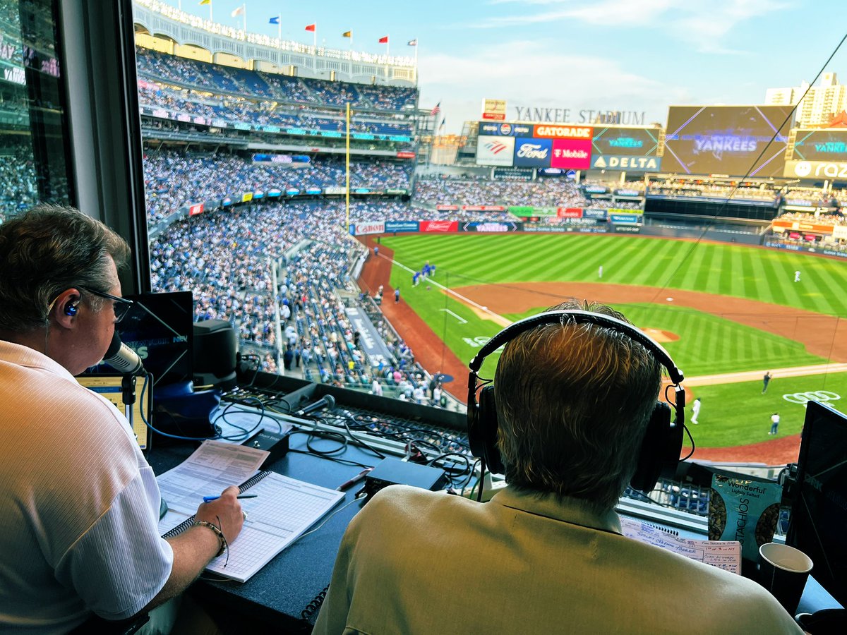 ZachZaidman's tweet image. Chicago Cubs baseball is on the air from Yankee Stadium