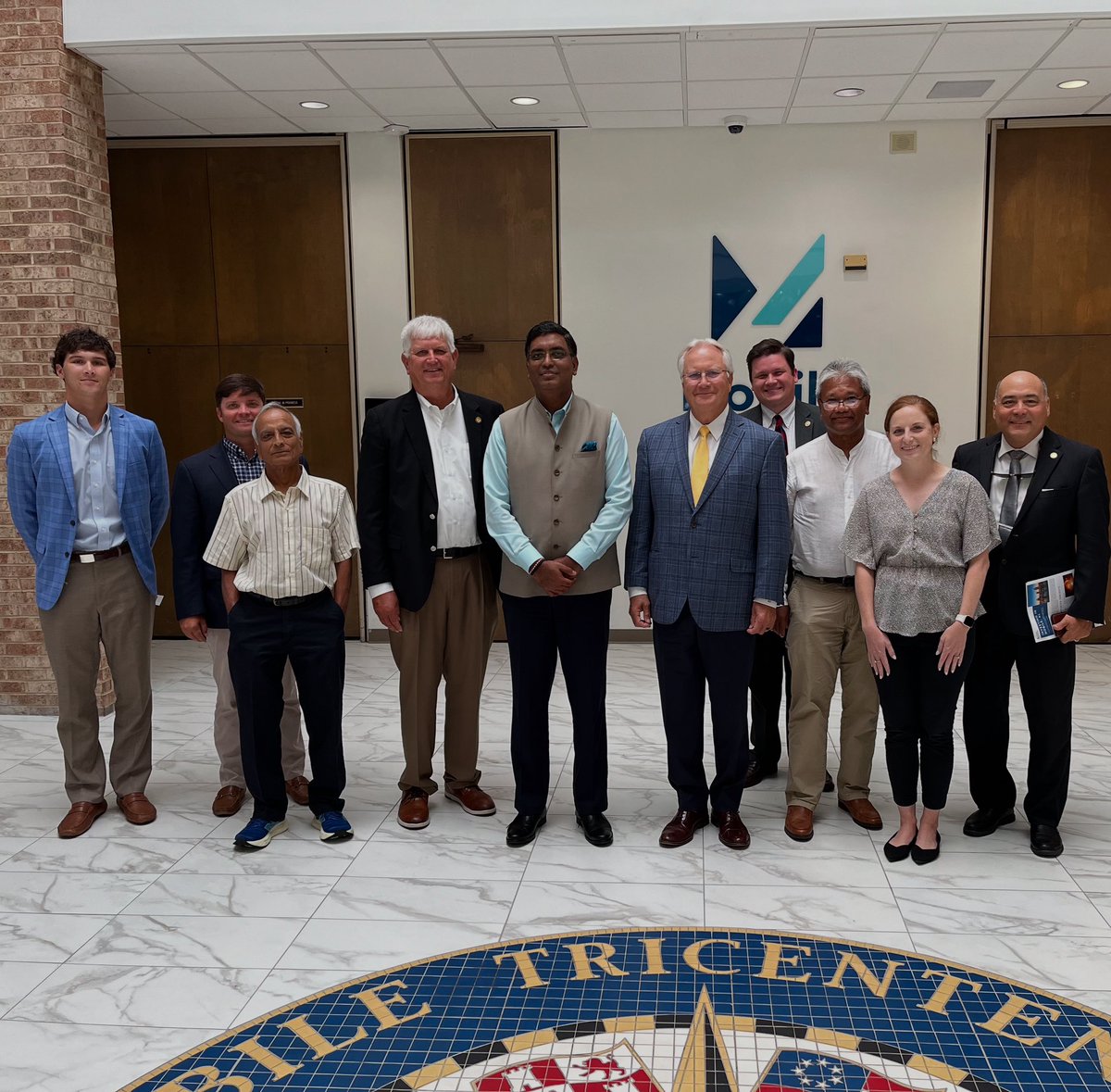 Today, I had the honor of joining Sen. David Sessions and Chamber VP David Rogers for a great meeting with Indian Consul General Ramesh Lakshmanan. We discussed some of Alabama’s finest—peanuts, pecans, cotton—and explored the exciting opportunities the Port of Mobile offers.