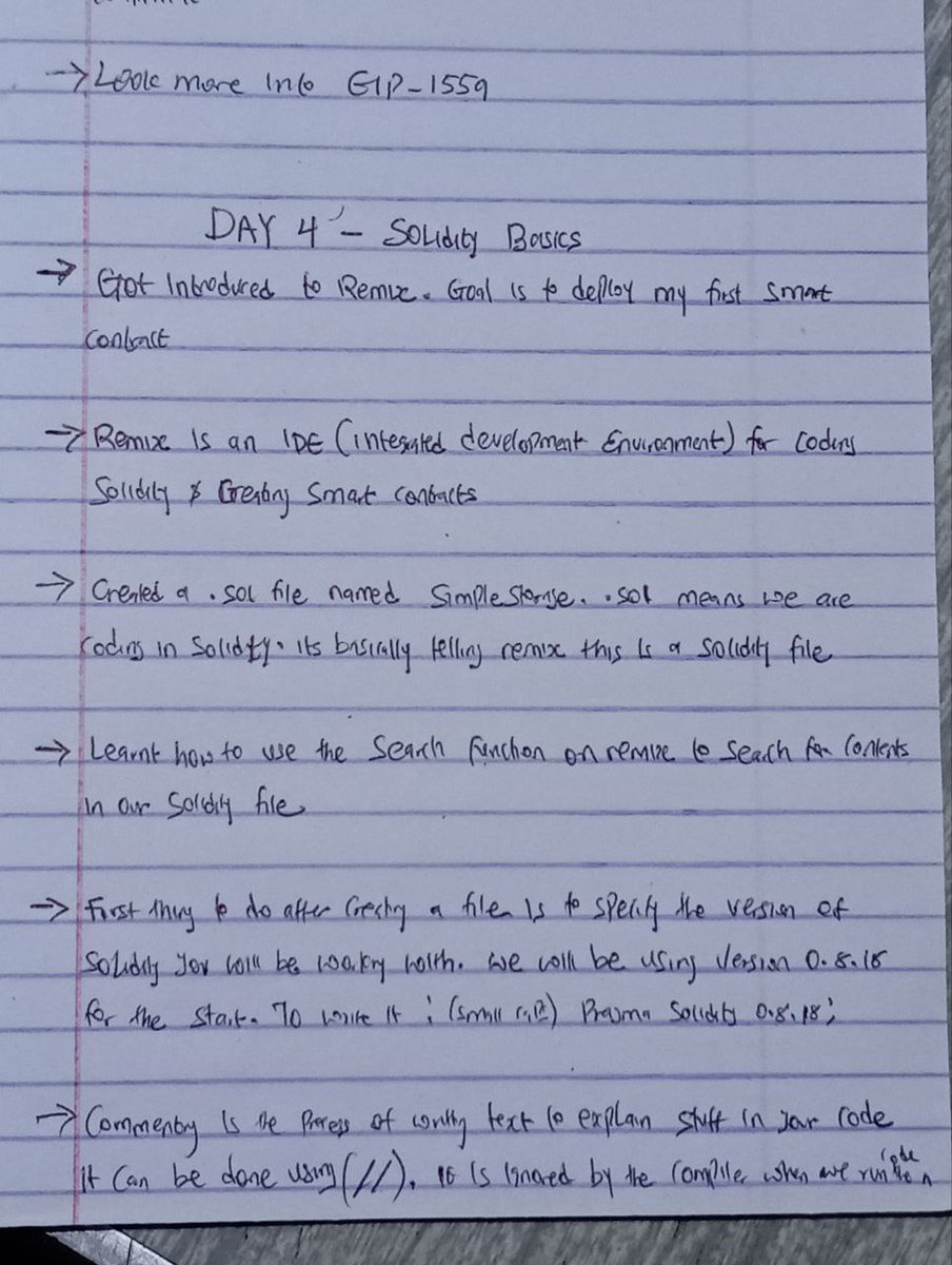 HIROKI π¦π (@howhiroki) on Twitter photo Day 4 Learning Smart Contract Auditing on
<a href="/CyfrinUpdraft/">Cyfrin Updraft π©</a>
Just started the solidity basics course
Been busy trying to fix some stuff irl so most of my time is taken up per day but I still show up daily (as can be seen in my streak)
My posting time might not look like it but Day 4 Learning Smart Contract Auditing on
<a href="/CyfrinUpdraft/">Cyfrin Updraft π©</a>
Just started the solidity basics course
Been busy trying to fix some stuff irl so most of my time is taken up per day but I still show up daily (as can be seen in my streak)
My posting time might not look like it but